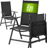 CASARIA® Gartenstühle 2er Set Hochlehner Klappbar 8-Fach Produktbild-Vorschau 1