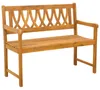 Ławka ogrodowa vidaXL, naturalna, 110 x 55,5 x 90 cm, lite Podgląd zdjęcia produktu 1