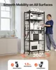 VEVOR 5 étages, étagères pliables avec roulettes, 38 x 71 x Voir les images du produit 3