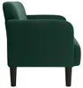 vidaXL Divano a due posti in velluto verde scuro 109 cm Anteprima dell’immagine prodotto 4