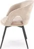 Gepolsterter Drehstuhl K550 in Beige mit Stoffbezug und Produktbild-Vorschau 6