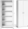 Armoire multi-usages blanche 74cm de largeur 180cm de Voir les images du produit 4