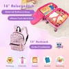 COSTWAY Valigia per bambini 5 pezzi + zaino, trolley per Anteprima dell’immagine prodotto 8