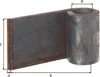 GAH Alberts cinghia a saldare 20x100x60x8mm STA grezzo - Anteprima dell’immagine prodotto 1