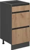 Küchenunterschrank Vicco R-Line Goldkraft Eiche 40 cm Produktbild-Vorschau 1