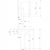 Nostalgie Retro Keramik Toilette+Waschbecken mit Säule+Sitz Produktbild-Vorschau 4
