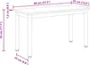 vidaXL Banc Artisanat chêne 80 x 35 x 45 cm Bois composite Voir les images du produit 8