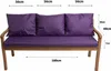 Coussins pour banc de jardin Violet| Coussin d'assise Voir les images du produit 3