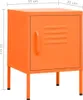 vidaXL Comodino arancione 35x35x51 cm in acciaio Anteprima dell’immagine prodotto 7