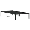 A black metal bed frame is shown against a white background. Náhľad obrázku produktu