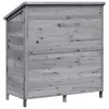 vidaXL Tuinhuis, grijs, 106 x 56 x 113,5 cm, massief hout Productafbeelding-voorbeeld 7
