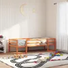 vidaXL Kinderbett Wachsbraun 90x190 cm Massivholz Kiefer Produktbild-Vorschau 2
