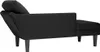 vidaXL Chaiselongue mit Kissen und Rechter Armlehne Schwarz Produktbild-Vorschau 5