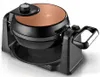 A black and copper rotating waffle maker is shown on a white background. Podgląd zdjęcia produktu