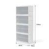 8 Ebenen Schuhregal 139x64x30 cm Schuhschrank Weiß Produktbild-Vorschau 2