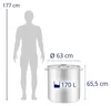 Expondo Royal Catering Indukční hrnec – 170 l – Ø 60 cm – Náhled obrázku produktu 5