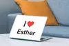 MuchoWow® Laptop Aufkleber Sticker Cover Ich liebe - Esther Produktbild-Vorschau 4