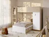 Eck-Etagenbett mit Kleiderschrank und Schubladen - 2 x 90 x Produktbild-Vorschau 2