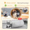Nobleza S-förmiger Katzentunnel, faltbar, Kurzplüsch, mit Produktbild-Vorschau 5