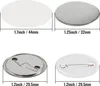 SucceBuy 500 Sets 1,25 Zoll Pinback-Buttonteile, 32 mm DIY Produktbild-Vorschau 8