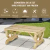 Outsunny Gartenbank Sitzbank Gartenmöbel Rustikale Bank Produktbild-Vorschau 6