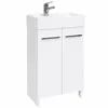 Keramikwaschbecken mit Unterschrank 40 cm, stehend, Weiß Produktbild-Vorschau 3