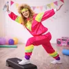 Tuta da ginnastica Tuta da jogging - Abbigliamento anni '80 Anteprima dell’immagine prodotto 2