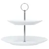 ANNA Etagere Porzellan weiß 2-stöckig Ø27cm Servierplatten Produktbild-Vorschau 6
