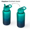 Trinkflasche 1L Sport Flasche Wasserflasche BPA frei grün Produktbild-Vorschau 3