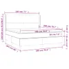 vidaXL Boxspringbett mit Matratze & LED Blau 180x200 cm Produktbild-Vorschau 9