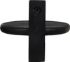 Wandregal Schwarz - Mangoholz - 25cm - Wandregal Febe - Produktbild-Vorschau 3