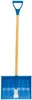 A blue snow shovel with a wooden handle is shown against a white background. Anteprima dell’immagine prodotto