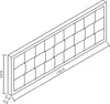 Čelná doska "Tervo" čalúnený panel 140 x 50 cm zamatovo Náhľad obrázku produktu 4