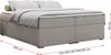 Boxspringbett ohne Kopfteil mit Bettkasten, niedriges Produktbild-Vorschau 5