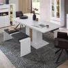 Esszimmer-Sitzbank mit 130 cm Breite in weiß matt und Produktbild-Vorschau 2