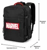 Plecak kabinowy podróżny Marvel, czarny, 49 x 35 x 20 cm Podgląd zdjęcia produktu 5