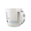 1 x Tasse "Wellenglück" blau/weiß glasiert, aus Produktbild-Vorschau 2
