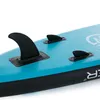 A close-up view of the fins on a blue paddleboard. Náhľad obrázku produktu