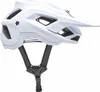 A white bicycle helmet shown from a side-angle against a white background. Produktbild-Vorschau