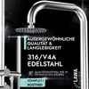 Außendusche 316 / V4A Edelstahl Gartendusche Warm- Produktbild-Vorschau 2