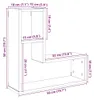 vidaXL Nástenné police 2 ks Dub remeselnícky 50x15x50 Náhľad obrázku produktu 8