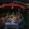 SWANEW Sonnenschirm Rot LED Solar Ø350cm Ampelschirm Produktbild-Vorschau 7