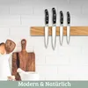 DELUKE® Magnetleiste Messer aus Eichenholz KYLO [STARKER Produktbild-Vorschau 3