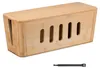 Relaxdays Scatola porta cavi per 2 prese multiple, bambù, A Anteprima dell’immagine prodotto 10