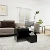 vidaXL Set di 3 tavoli, materiale in legno nero Anteprima dell’immagine prodotto 9