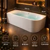 ALONI Hoekbad Links - Glanzend Wit - 180x80x58 cm - Productafbeelding-voorbeeld 3