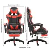 A diagram showing the dimensions of a gaming chair. Produktbild-Vorschau