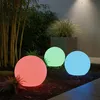 LED Solar Kugelleuchte in Milchglas-Optik | Gartenkugel mit Produktbild-Vorschau 3