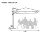 Schneider Ampelschirm VIVASOL 270 x 270 cm natur – 3-fach Produktbild-Vorschau 13