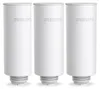 Three white cylindrical water filter cartridges are arranged side-by-side against a white background. Anteprima dell’immagine prodotto